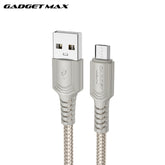 GADGET MAX - GX29 Woven Series USB To Micro Charging Data Cable (2.4A) - Grey